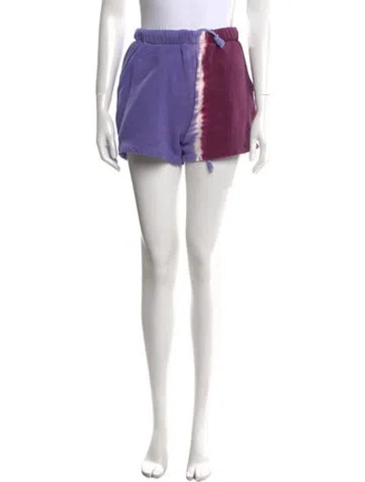Pre-owned The Elder Statesman Mini Shorts In Purple