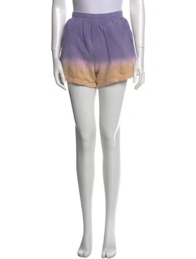 Pre-owned The Elder Statesman Mini Shorts In Purple