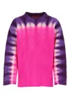 The Elder Statesman Daybreak Gradient Crew Neck Knit Sweater In Multicolor