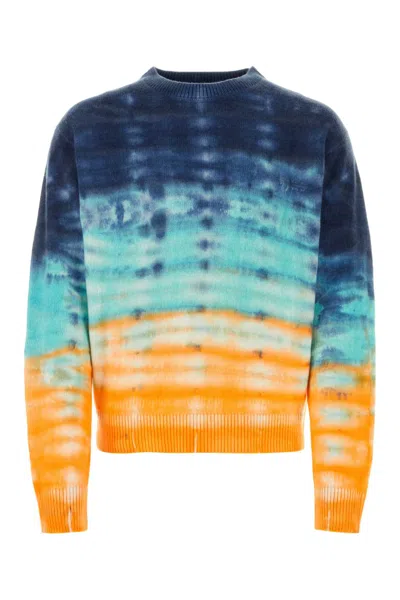 THE ELDER STATESMAN THE ELDER STATESMAN MULTICOLOR CASHMERE SWEATER