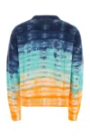The Elder Statesman Multicolor Cashmere Sweater In Ivory