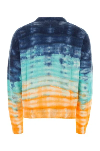 The Elder Statesman Multicolor Cashmere Sweater In Ivory