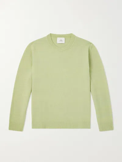 The Elder Statesman Nimbus Cashmere And Silk-blend Sweater In Black