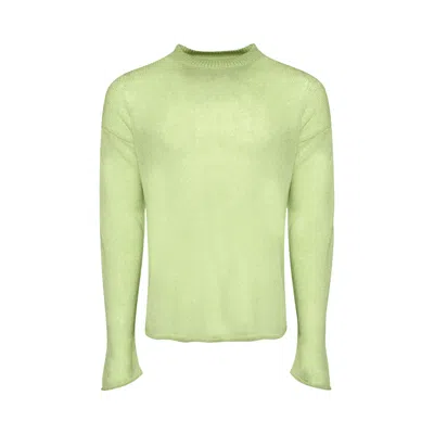 Pre-owned The Elder Statesman Nimbus Slouchy Crew 'wasabi' | Green | Men's Size M
