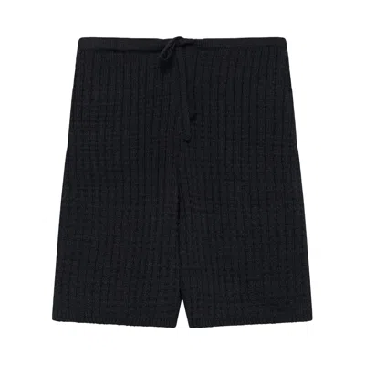 Pre-owned The Elder Statesman Nora Lite Check Ball Short 'black' | Men's Size S
