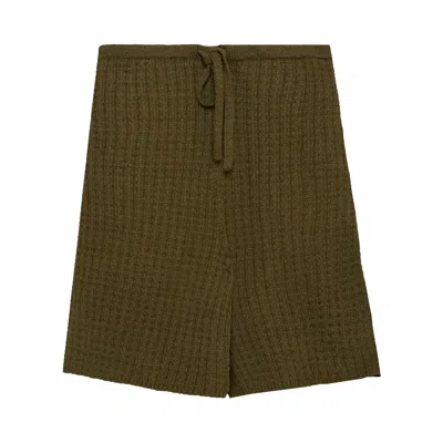Pre-owned The Elder Statesman Nora Lite Check Ball Short 'kelp' | Green | Men's Size S