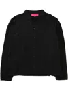 The Elder Statesman Nora Lite Cotton Cardigan In Black