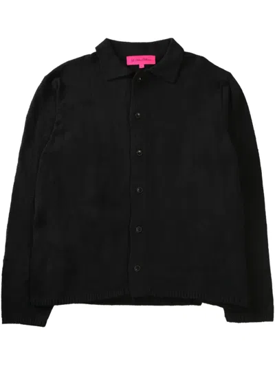 The Elder Statesman Nora Lite Cotton Cardigan In Black