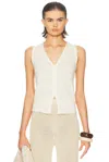 The Elder Statesman Nora Lite Split Hem Tank In Brown