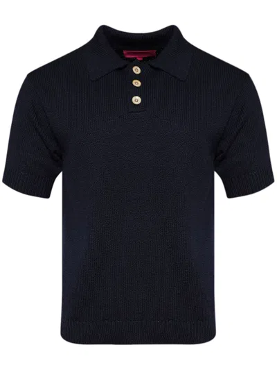 The Elder Statesman Navy Nora Polo