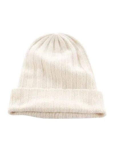 Pre-owned The Elder Statesman Oversized Beanie In Neutrals