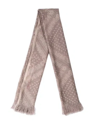 Pre-owned The Elder Statesman Paisley Print Scarf In Pink