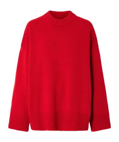 The Elder Statesman Pali Cashmere Sweater In Red