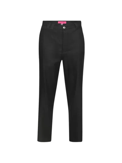 The Elder Statesman Pashmina Norm Trousers In Black