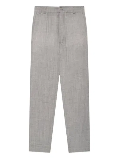 The Elder Statesman Pashmina Norm Trousers In Gray