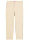 The Elder Statesman Pashmina Norm Wool And Cashmere-blend Trousers In Neutral