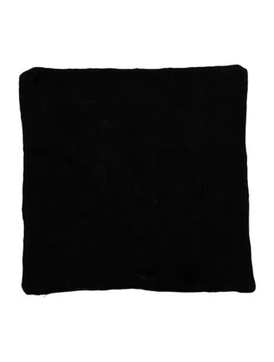 Pre-owned The Elder Statesman Patchwork Cashmere Pillow Sham In Black