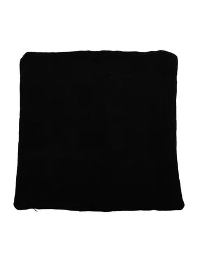 Pre-owned The Elder Statesman Patchwork Cashmere Pillow Sham In Black