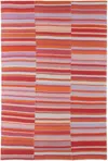 The Elder Statesman Pink & Orange Stripe Super Soft Blanket In Wis/ivr/flg/bnf