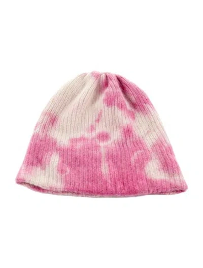 Pre-owned The Elder Statesman Pink Patterned Beanie