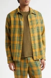 The Elder Statesman Plaid Pashmina Big Cashmere & Wool Button-up Shirt In Multi