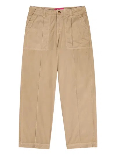 The Elder Statesman Pocket Detail Trousers In Nude