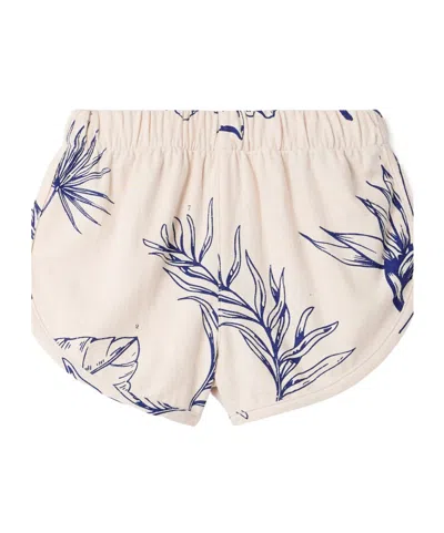 The Elder Statesman Printed Cotton-silk Blend Shorts In Pink