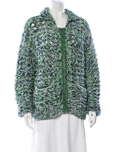 Pre-owned The Elder Statesman Printed In Green