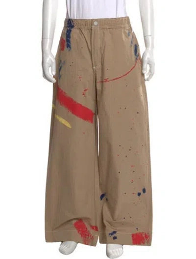 Pre-owned The Elder Statesman Printed Pants W/ Tags In Neutral
