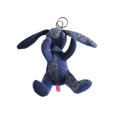Pre-owned The Elder Statesman Rabbit Keychain 'blue Multi' | Men's Size Onesize