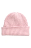 The Elder Statesman Rib Cashmere Watchman Cap In Baby Pink