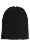 The Elder Statesman Rib Cashmere Watchman Cap In Black