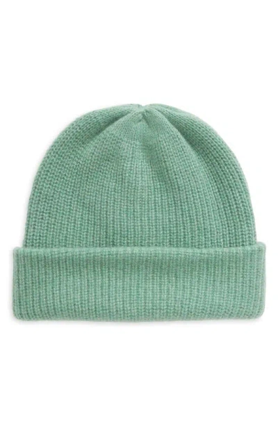 The Elder Statesman Rib Cashmere Watchman Cap In Juniper