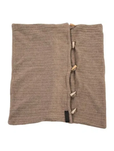 Pre-owned The Elder Statesman Rib Knit Pillow Sham In Neutrals