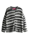 The Elder Statesman Rover Striped Jumper In Black