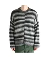 The Elder Statesman Rover Striped Jumper In Black