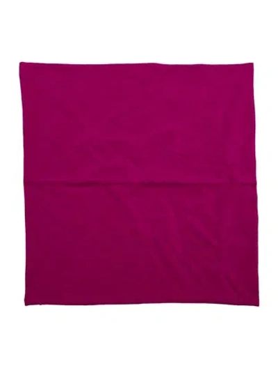 Pre-owned The Elder Statesman Satin Throw Pillow Cover In Pink