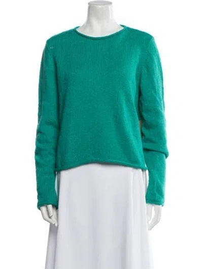 Pre-owned The Elder Statesman Scoop Neck Sweater W/ Tags In Green