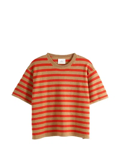 The Elder Statesman Scout Striped T-shirt In Multi