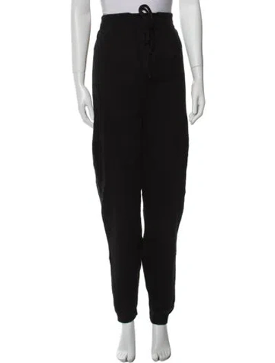 Pre-owned The Elder Statesman Skinny Leg Pants In Black