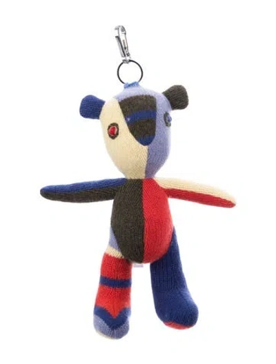 Pre-owned The Elder Statesman Small Cashmere Patchwork Bear
