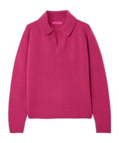 The Elder Statesman Soft Cashmere Sweater In Pink