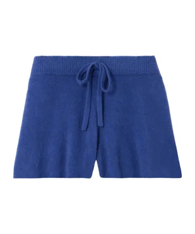 The Elder Statesman Solid Color Casual Shorts In Blue