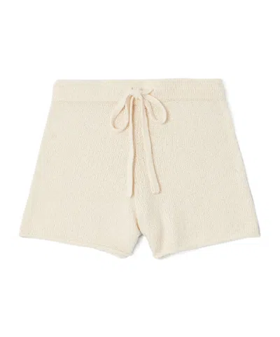 The Elder Statesman Solid Color Casual Shorts In Neutral
