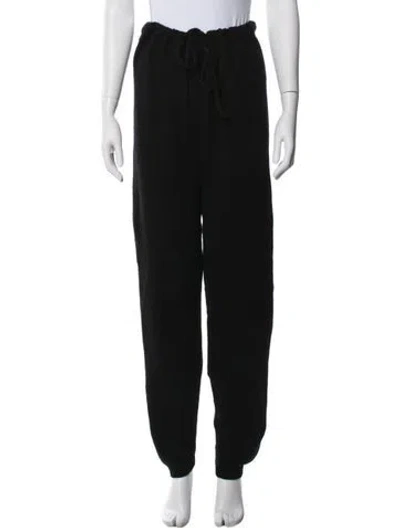 Pre-owned The Elder Statesman Straight Leg Pants In Black