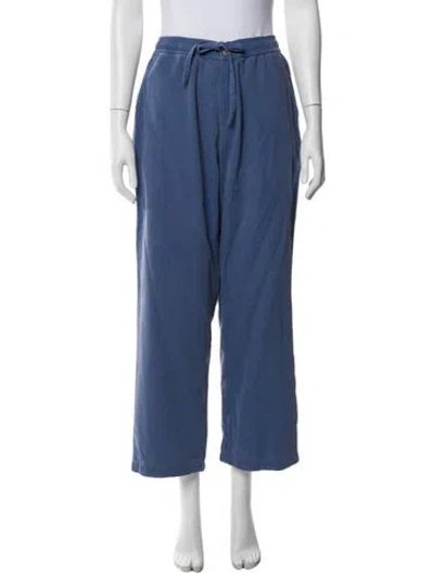 Pre-owned The Elder Statesman Straight Leg Pants In Blue