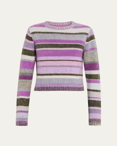 The Elder Statesman Stripe Cashmere Sweater