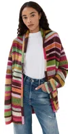 The Elder Statesman Stripe Italy Smoking Cashmere Jacket F25 Multi In Multi