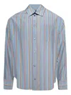 The Elder Statesman Stripe Jacquard Shirt In Multi