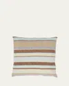 The Elder Statesman Stripe Super Soft Cashmere Pillow In Anmbtrdt
